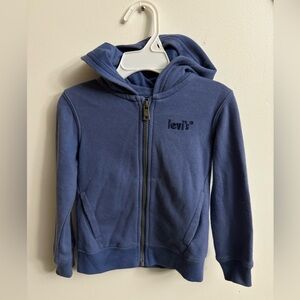 4/30$ Levi's Kids Navy Zip-Up Hoodie 2 years